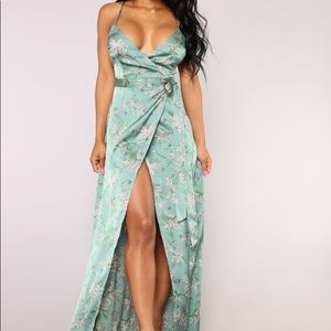 NWT Fashion Nova A Lifetime in Love Wrap Dress